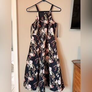 Free w/ any purchase RACHEL Roy Black Dress w/Floral Accents 0 but fits like a 2